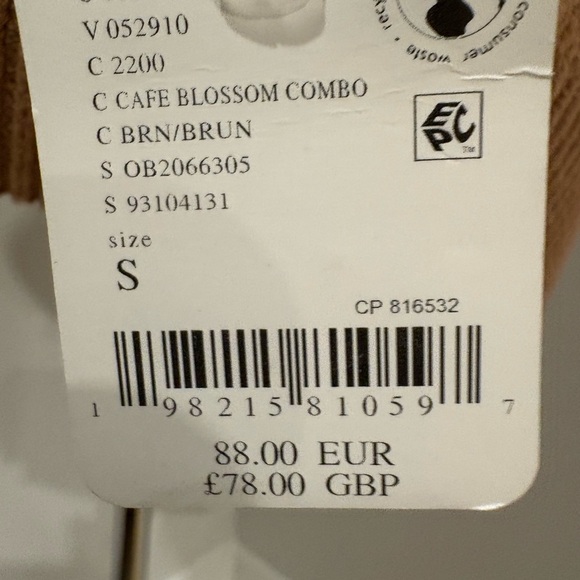 NWT Free People Over-Sized Brown and Pink V-Neck Sweater Vest - Picture 13 of 16